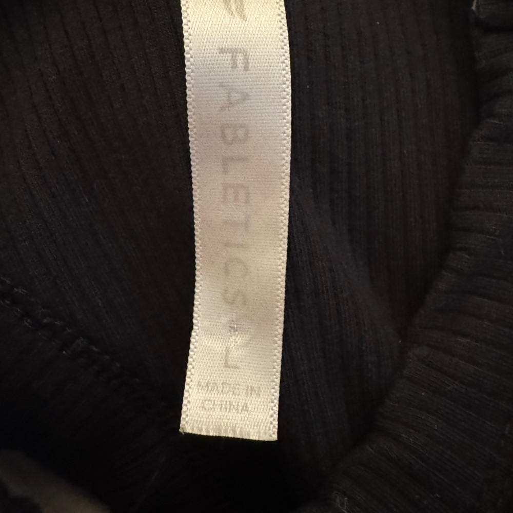 Fabletics Black Ribbed Tank Top - Picture 2 of 2